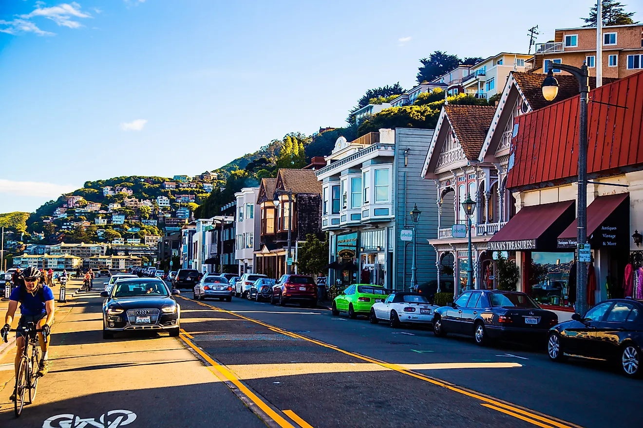 Main Street in Sausalito, California. Image credit: CK Foto / Shutterstock.com