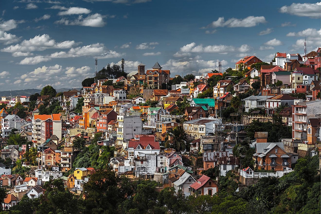 The city of Antananarivo, Madagascar. 