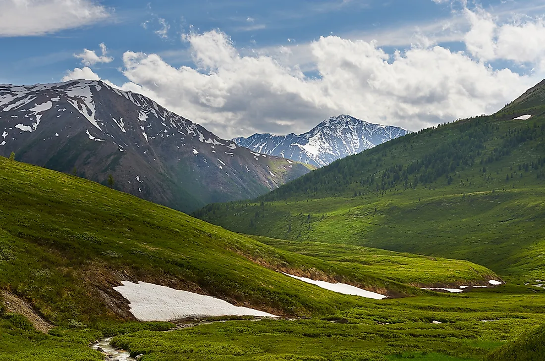 A lake in West Siberia. 