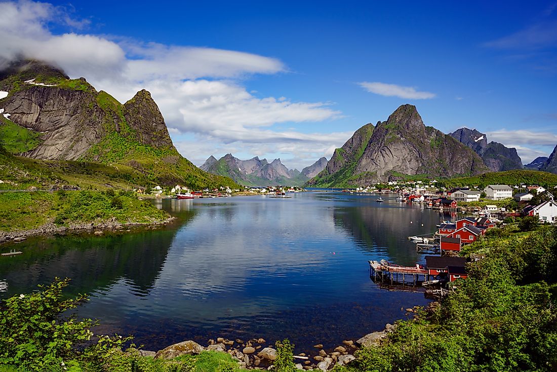 The Lofoten Islands of Norway. 