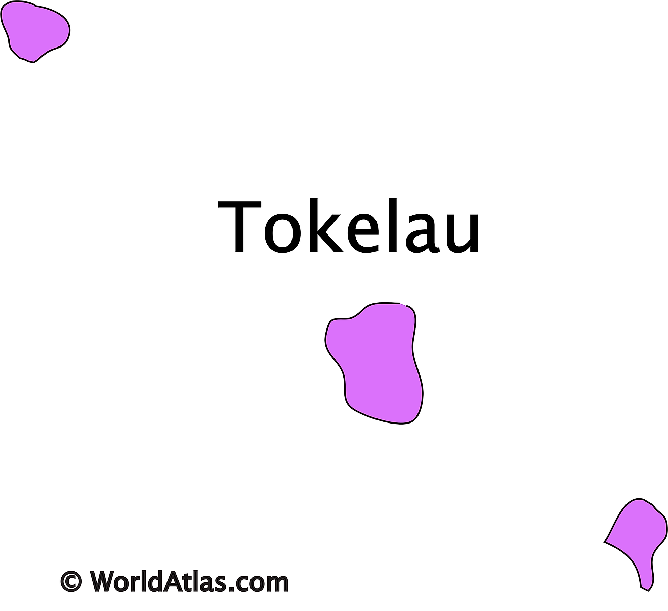 Outline Map of Tokelau