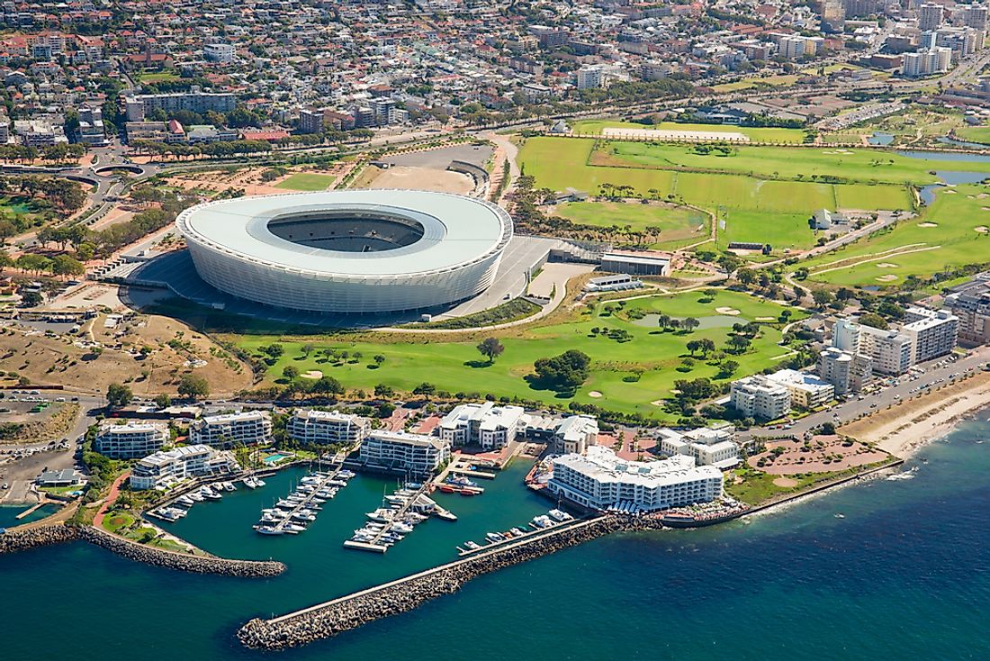 A public sport stadium in Cape Town, South Africa. 