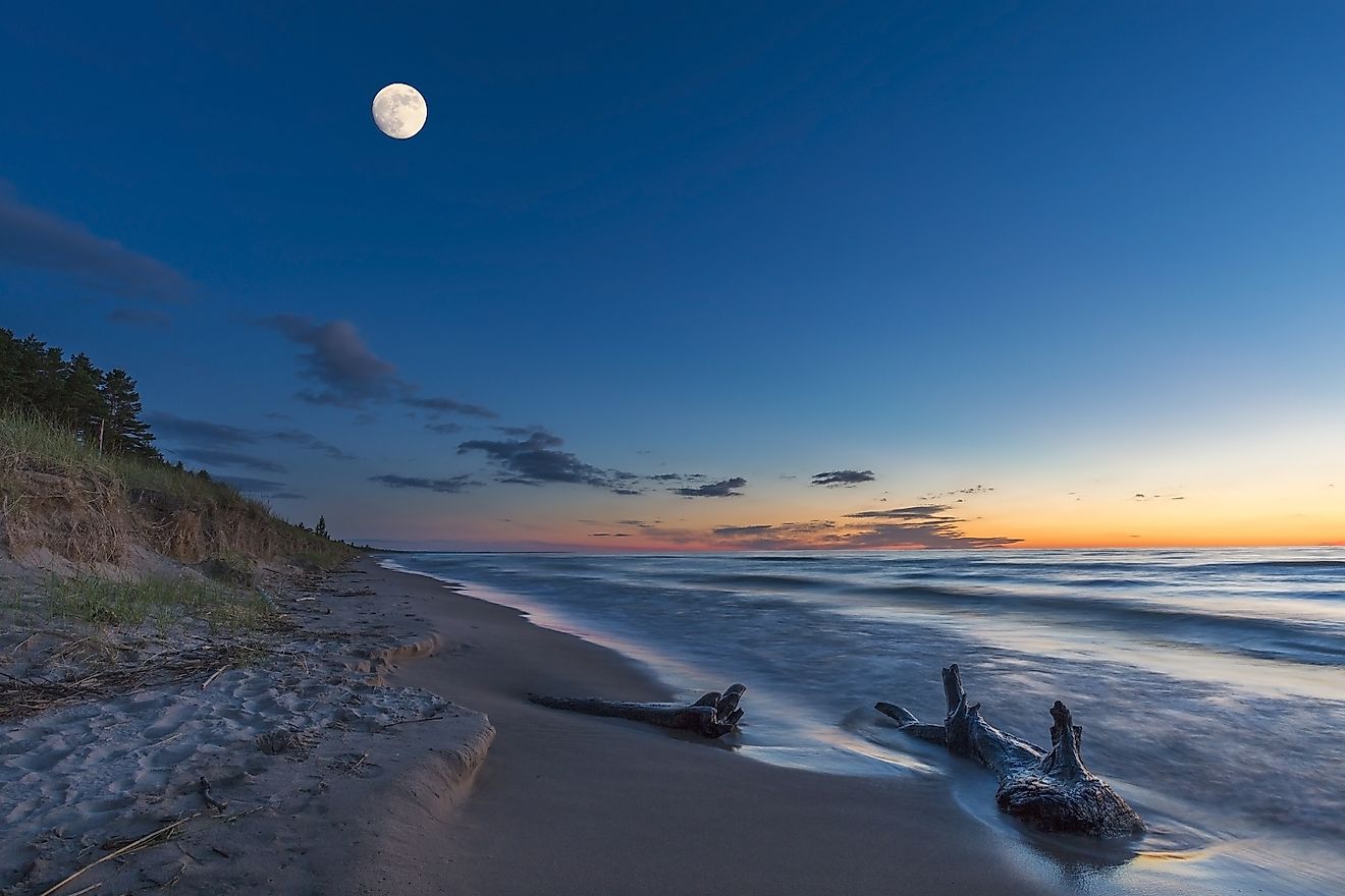 Lake Huron at Grand Bend, Ontario.