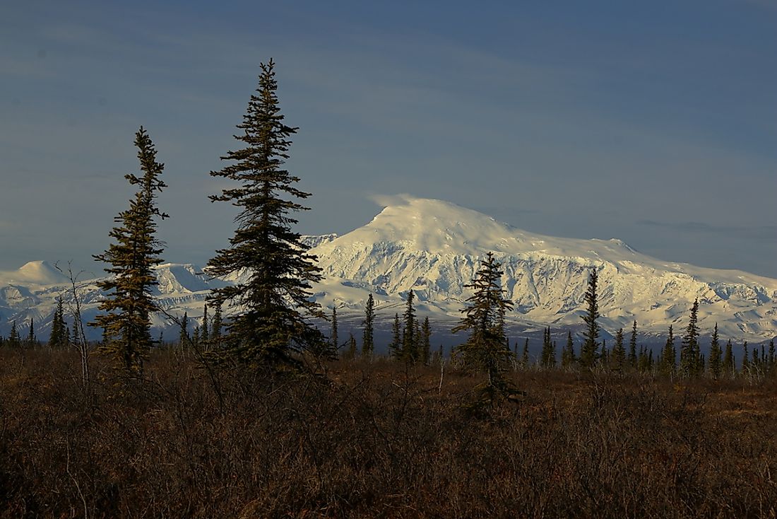 The Wrangell–Saint Elias wilderness area lies within the Wrangell-Saint Elias National Park in Alaska.