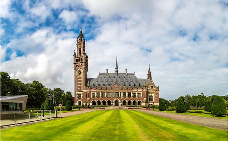 Peace Palace in Hague, Seat of the International Court of Justice.