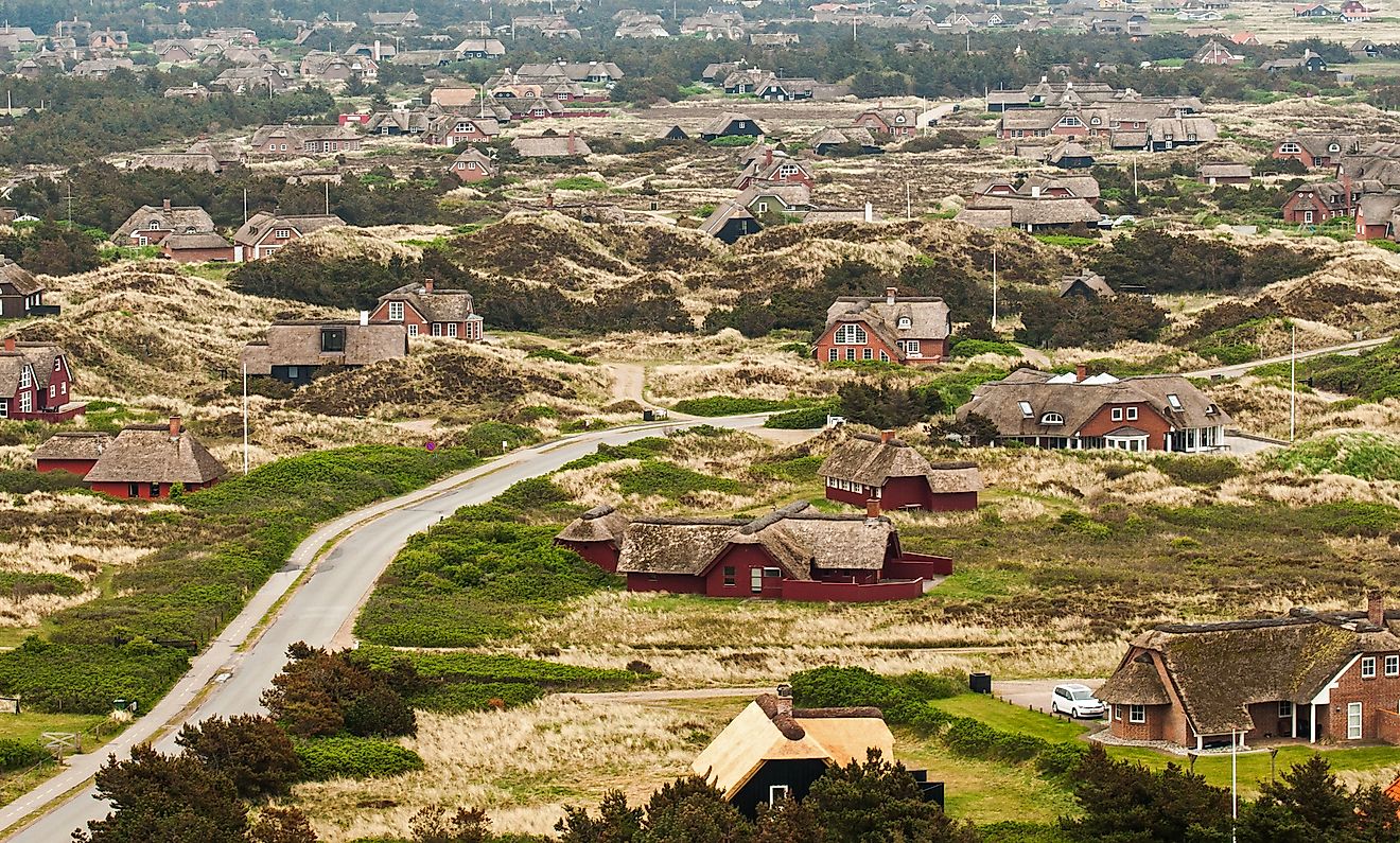 View of Blavand in Jutland, Denmark.