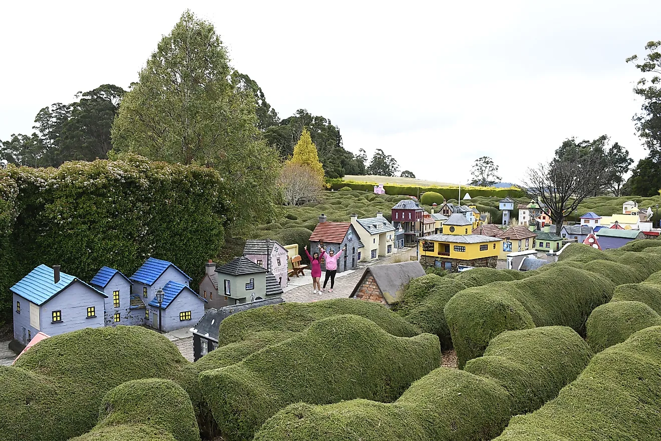 Beautiful views of Tasmazia and the Village of Lower Crackpot, Promised Land, Tasmania, Australia. Editorial credit: Pawan Kawan / Shutterstock.com