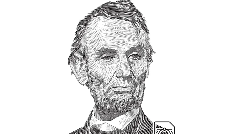 Portrait of Abraham Lincoln. 