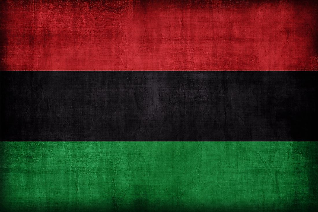 The Pan-African flag. 