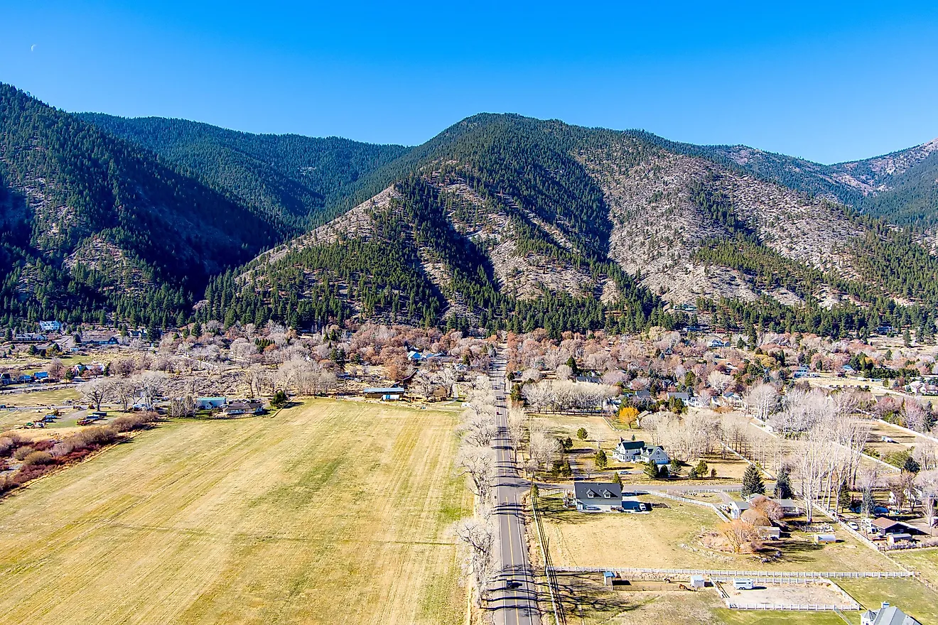 Overlooking Genoa, Nevada, in the Carson Valley.