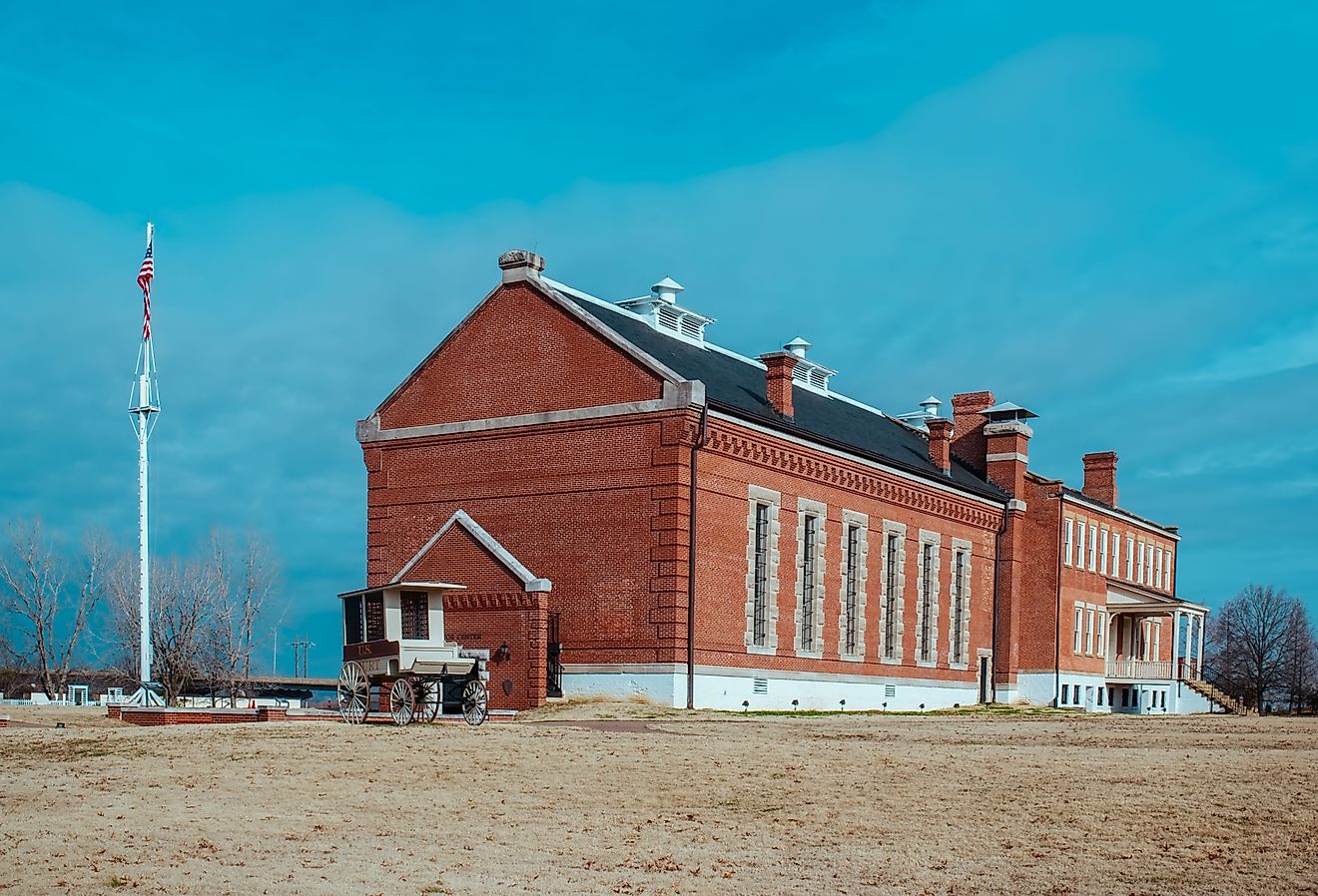 Fort Smith National Historic Site in Fort Smith, Arkansas. Editorial credit: richardamora / Shutterstock.com