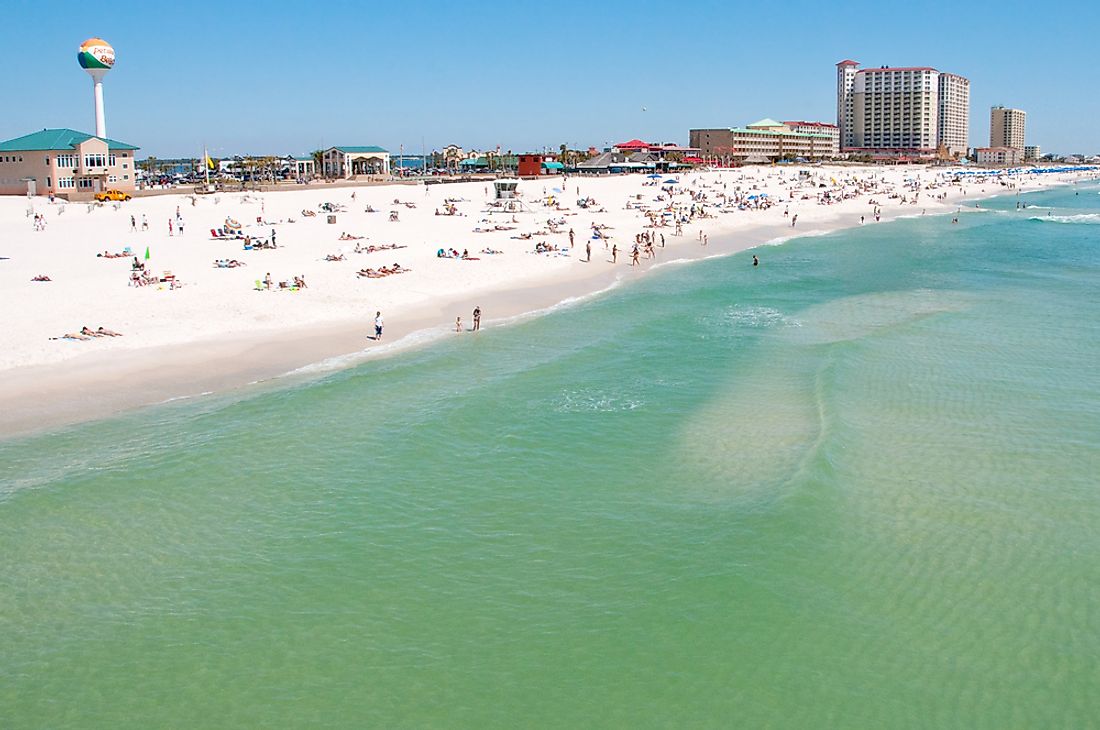 A beach on the Florida panhandle. 