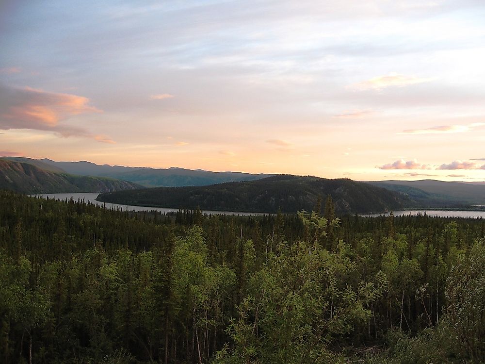 The Yukon River in Alaska. 