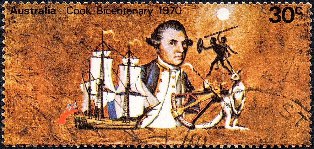 Captain Cook bicentenary stamp. Credit: Amateur007 / Shutterstock.com