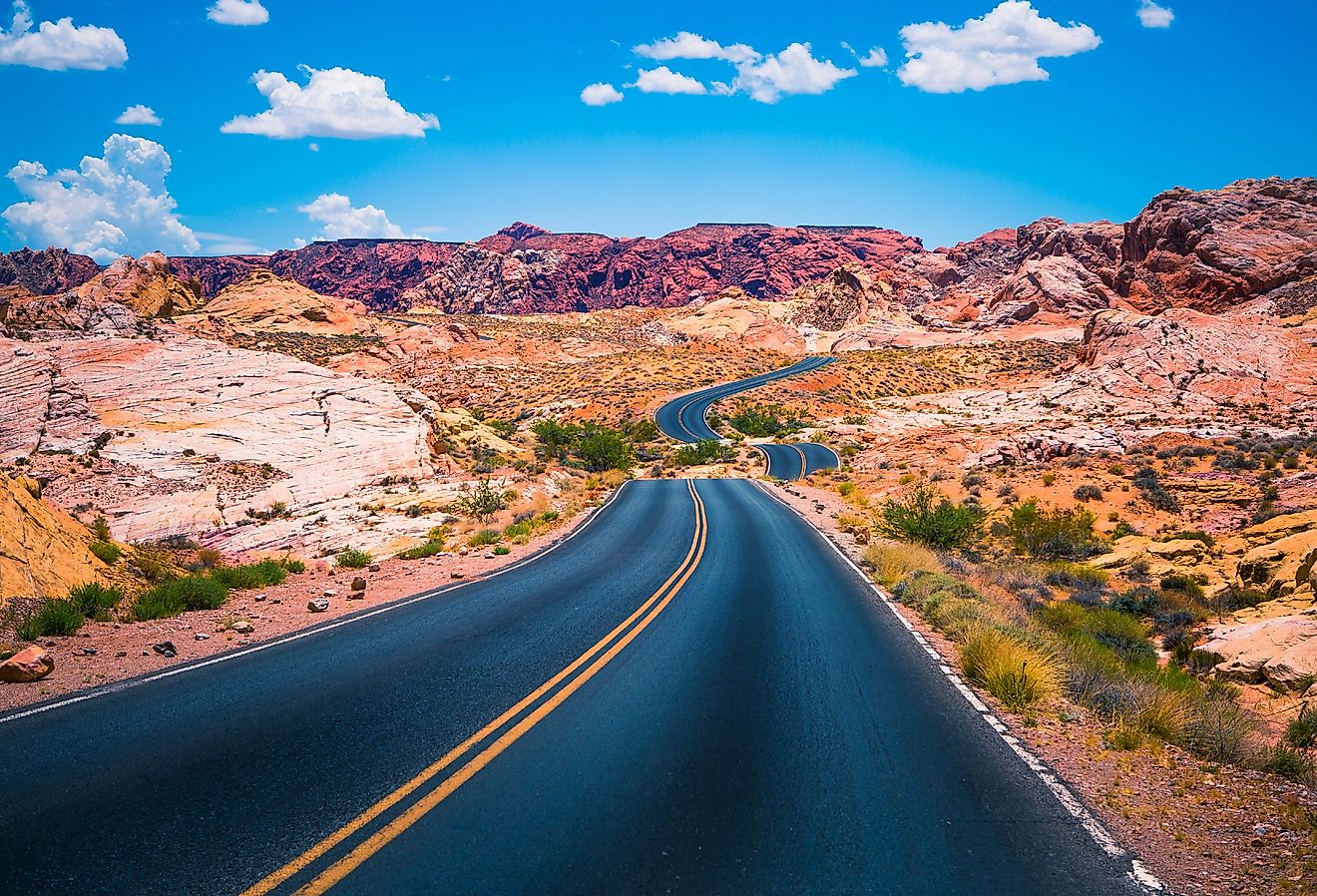 Valley of Fire Road. Image credit Clari Massimiliano via Shutterstock.