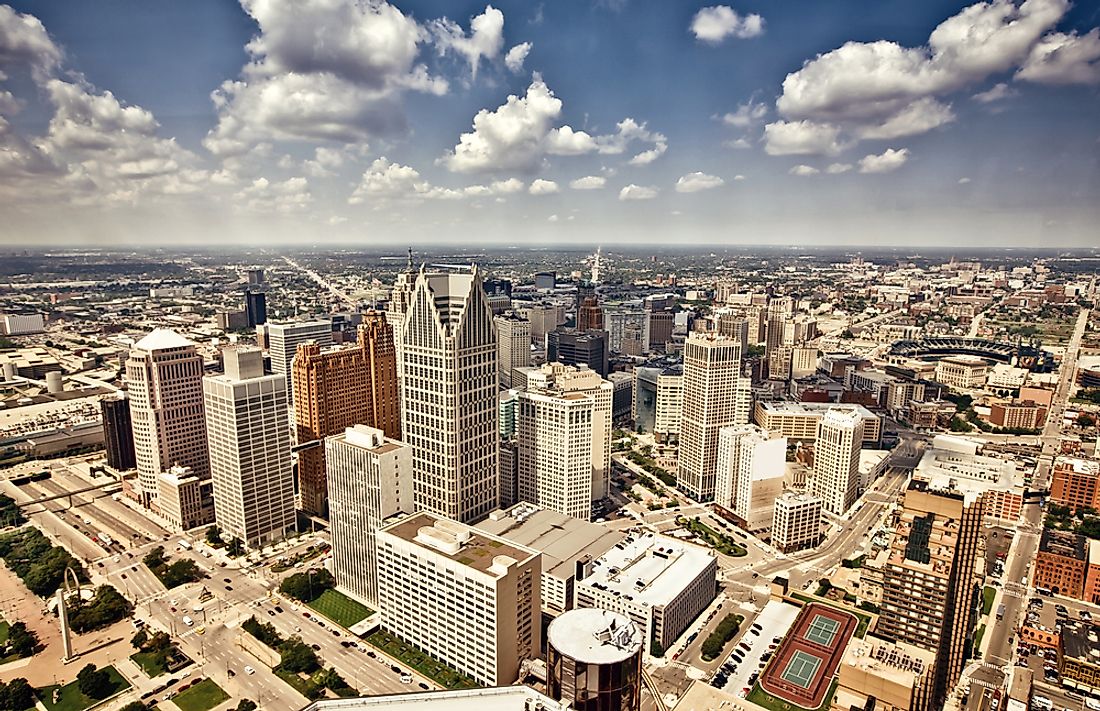 Downtown Detroit, Michigan. 