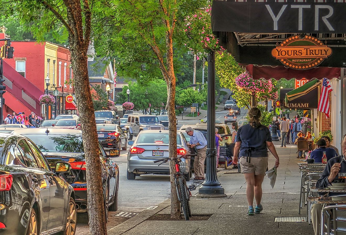 Main Street in the Upscale Historic Village of Chagrin Falls, Ohio. Image credit Lynne Neuman via Shutterstock