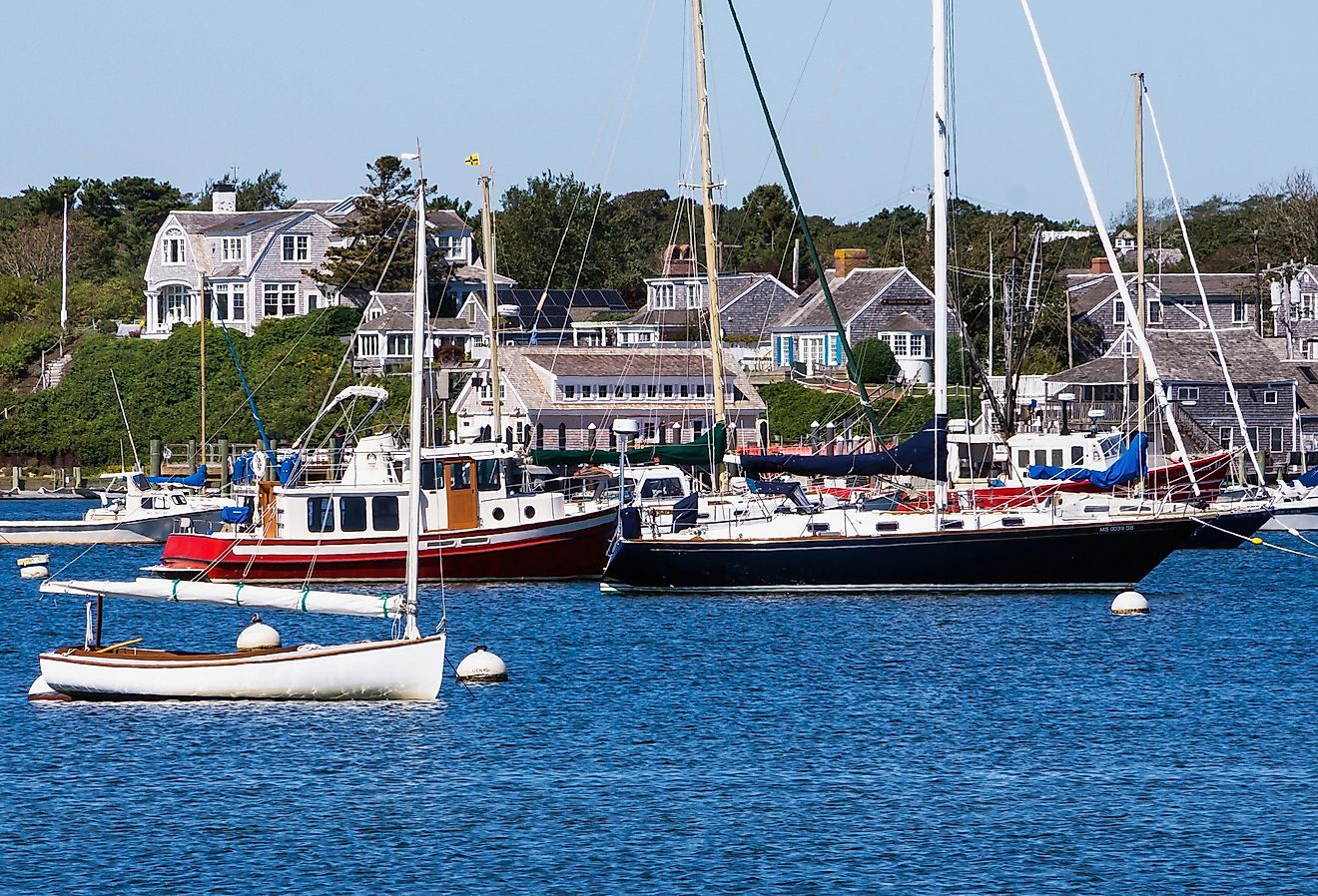 Beautiful Stage Harbor at Chatham Massachusetts in Cape Cod.