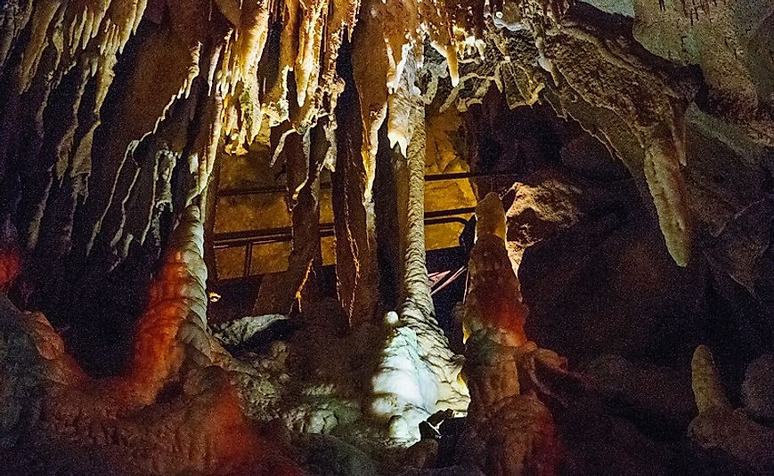 But a small part of the hundreds of miles comprising the fascinating Mammoth Cave system.