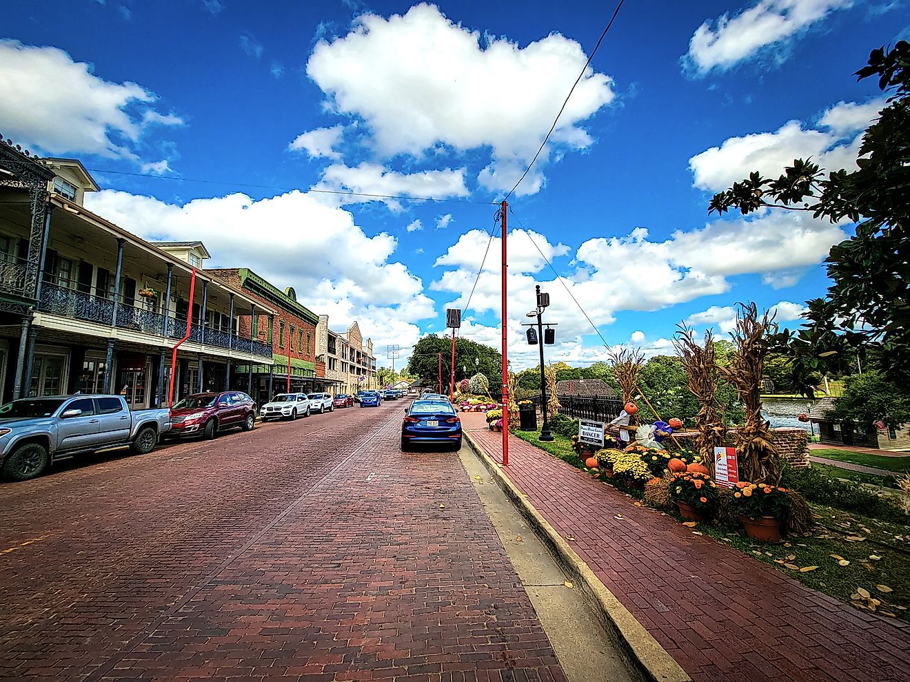 The beautiful downtown area of Natchitoches, Louisiana.