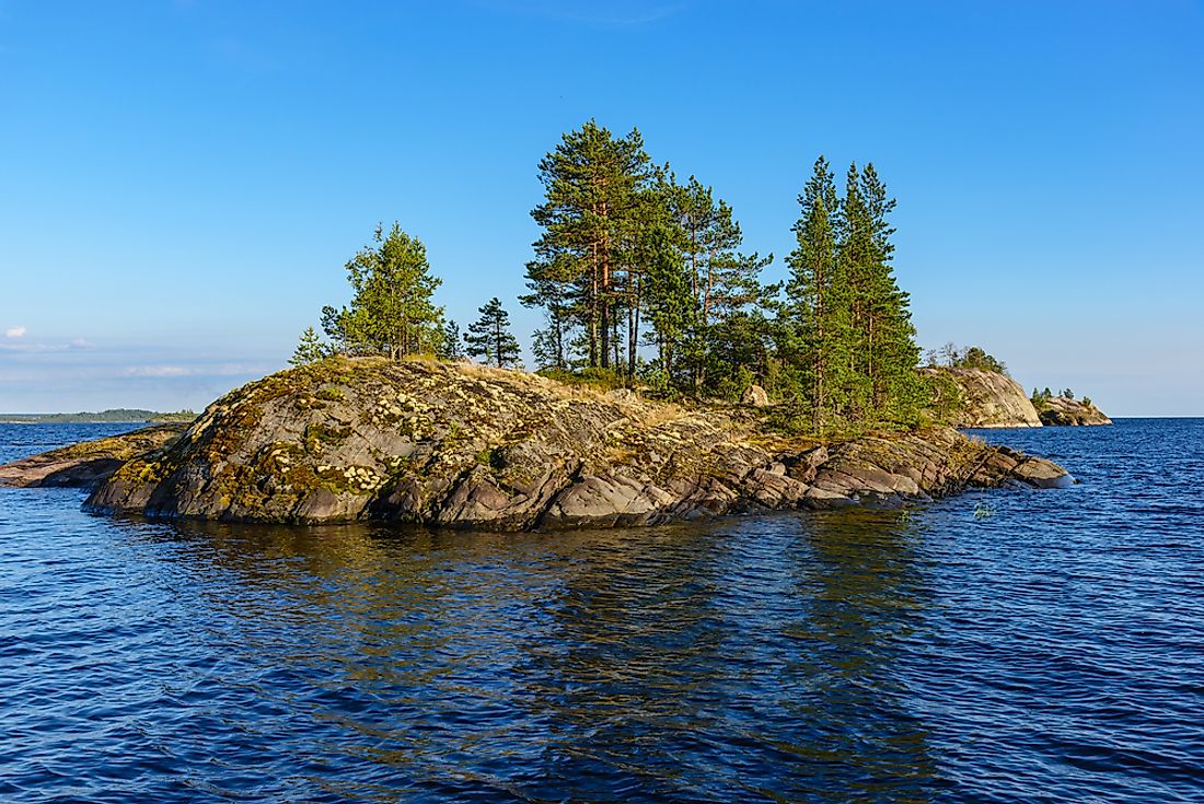 A skerry is another name for a small rock island. 