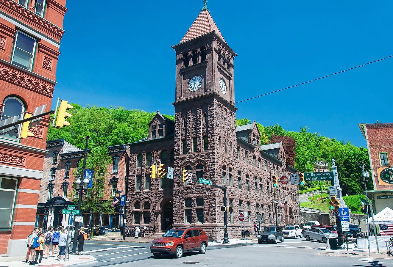 Historic town of Jim Thorpe, Pennsylvania. Image credit Dan Hanscom via Shutterstock