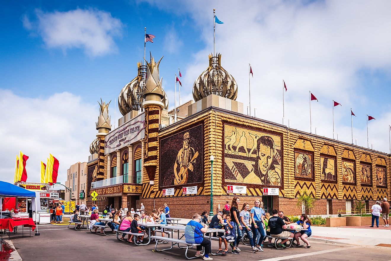  The Corn Palace in Mitchell, South Dakota.