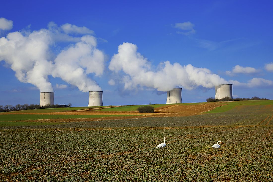 The Cattenom Nuclear Power Plant in France, the leading producer of electricity from nuclear power.