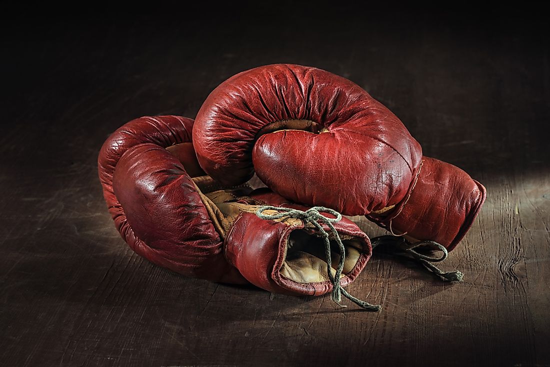 Boxing gloves are an integral part of boxing. 