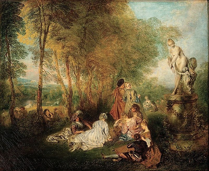 Antoine Watteau's "Feast of Love".