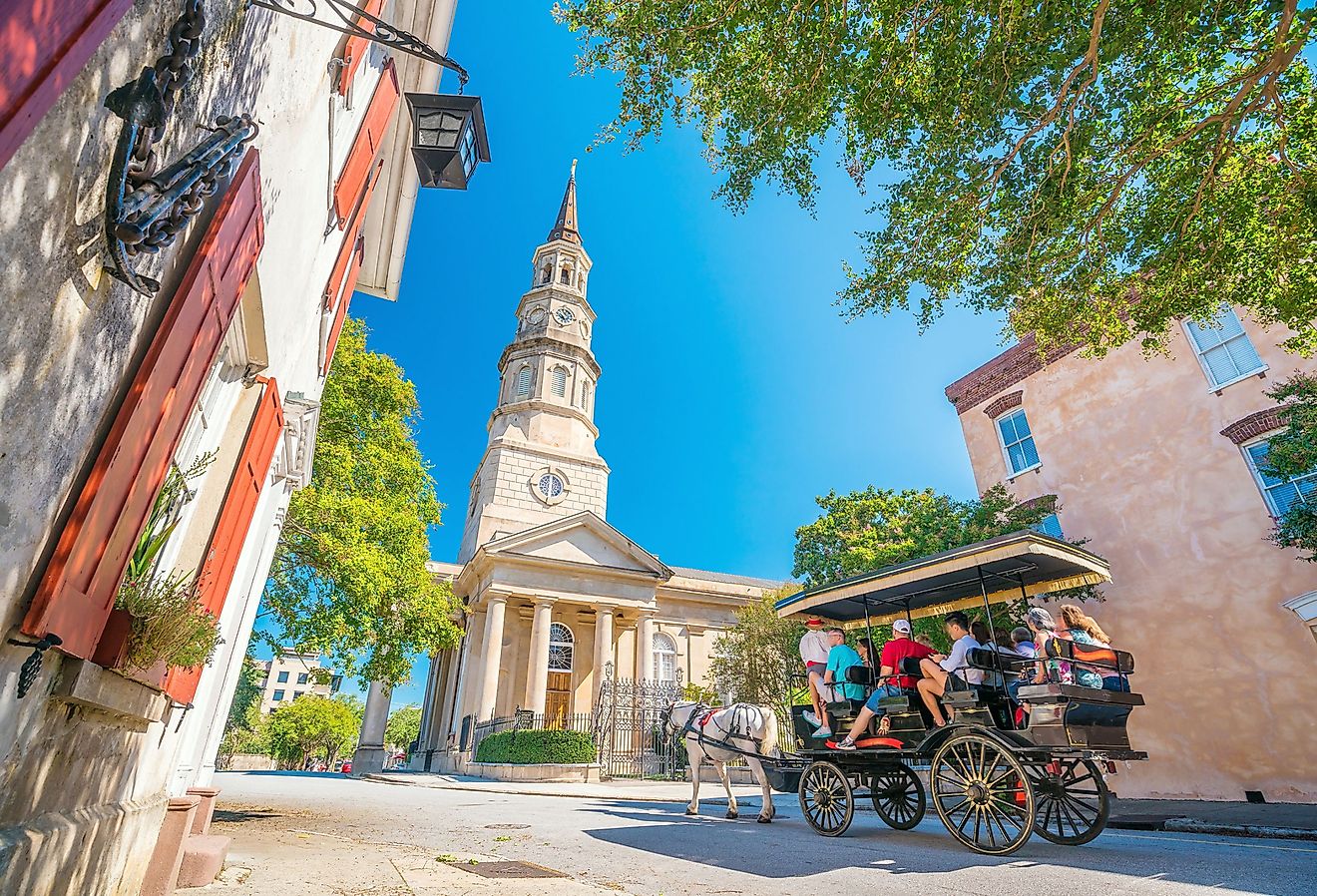 Historical downtown area of Charleston, South Carolina.