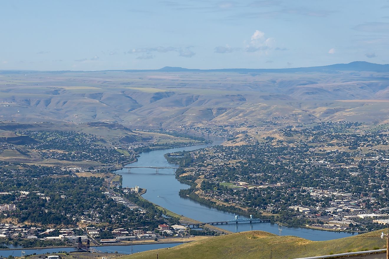 Lewiston, Idaho on the Clearwater River