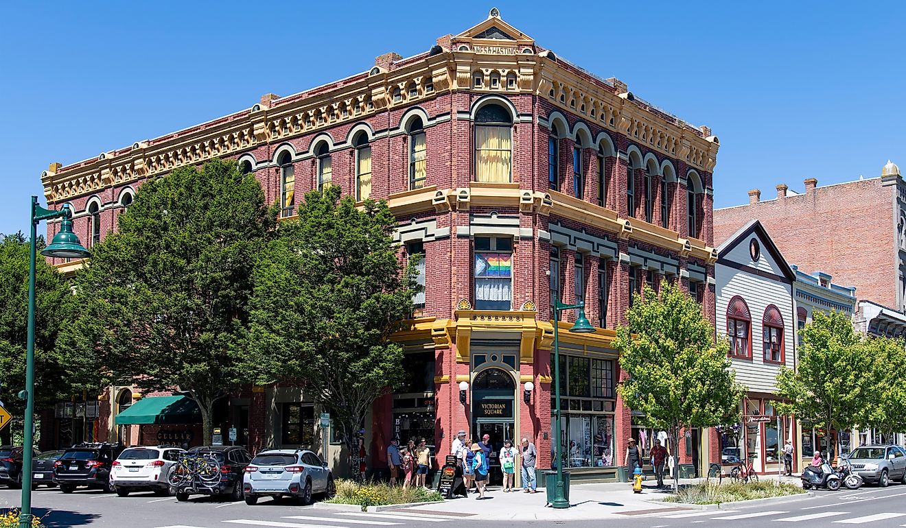 Historic building in downtown Port Townsend, Washington.