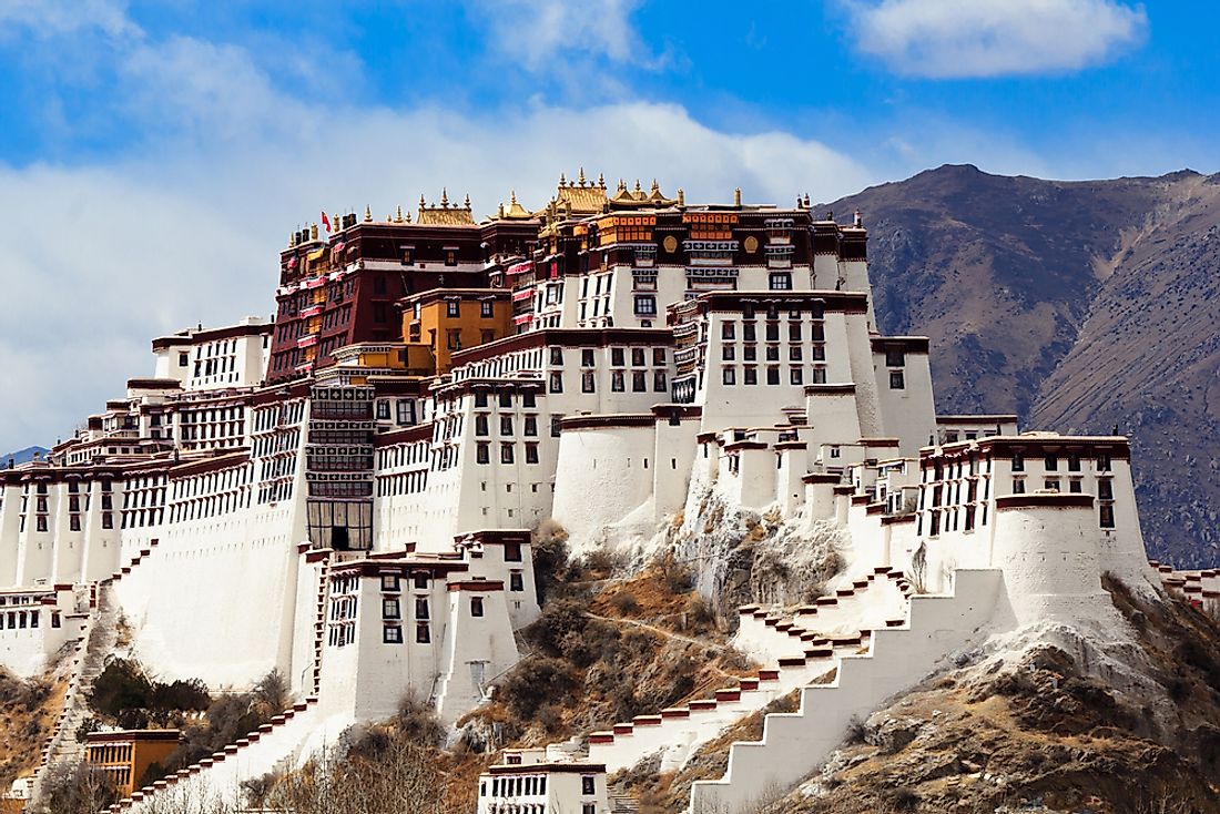 The Potala Palace in Tibet. 
