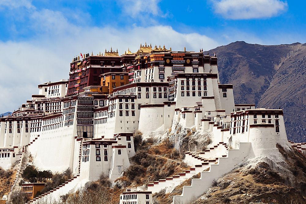 The Potala Palace in Tibet.