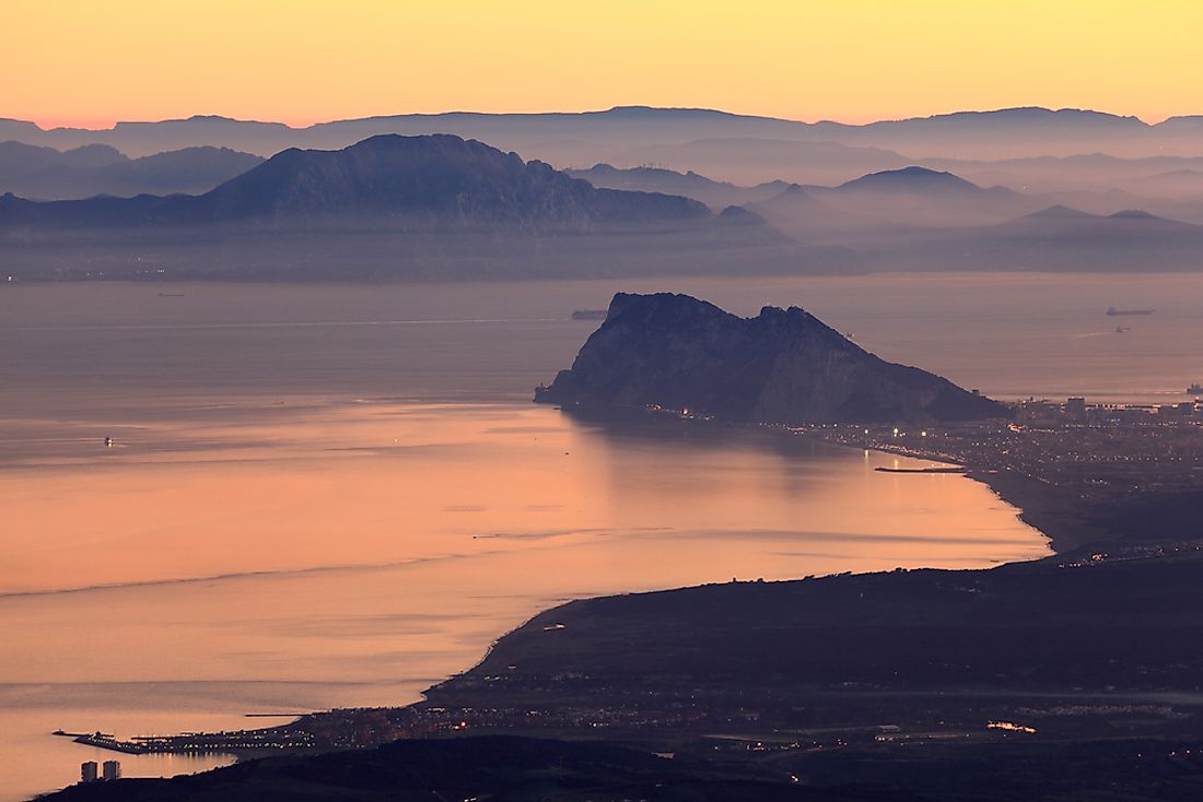 The Strait of Gibraltar is perhaps the most well-known strait in the world. 