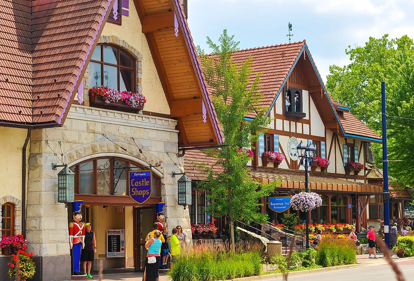 Downtown Frankenmuth, Michigan. Image credit Kenneth Sponsler via Shutterstock