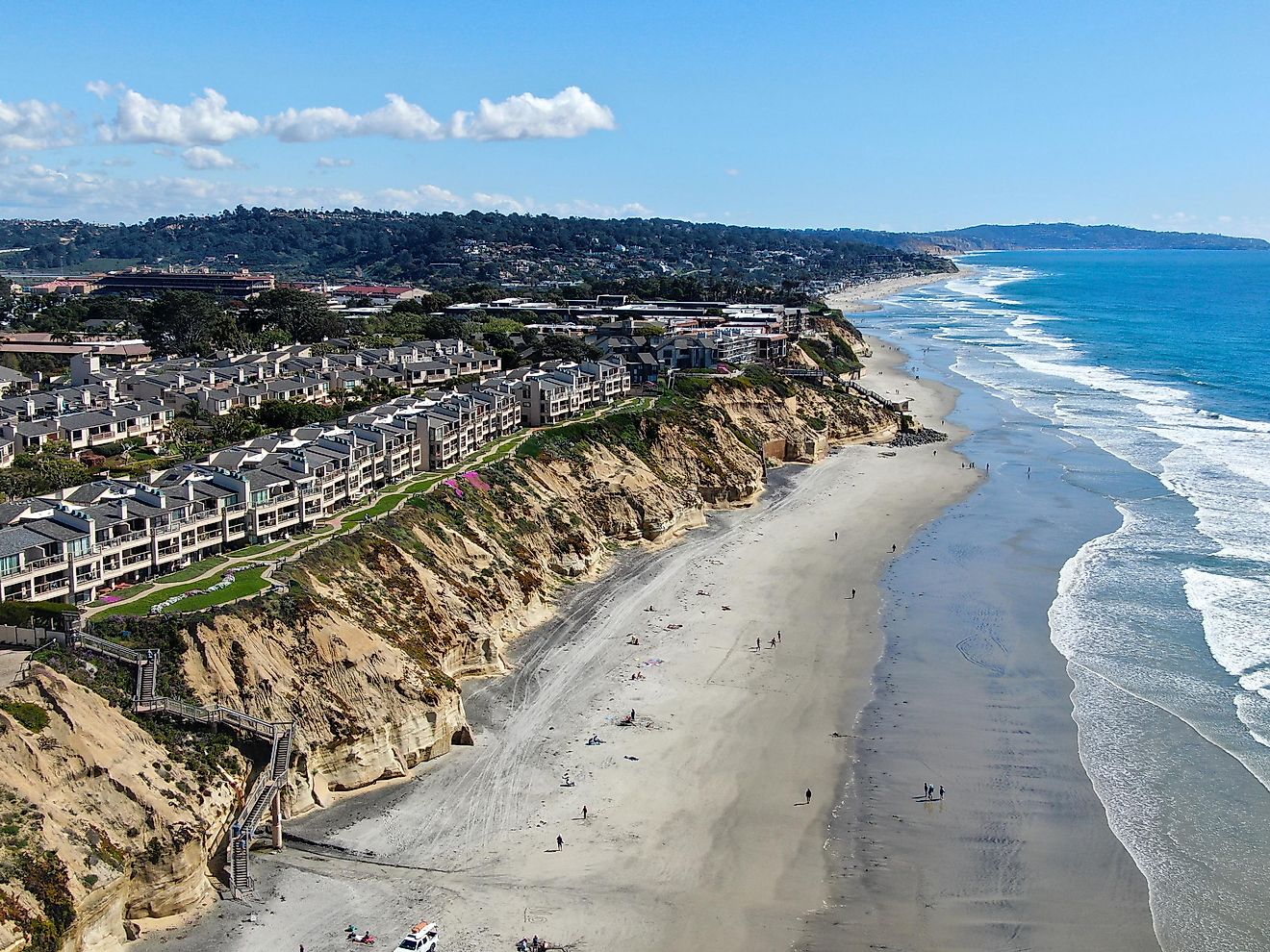 Beachside homes in Solana Beach, California.