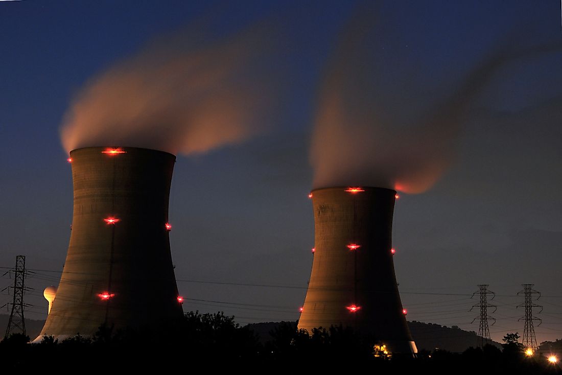 The Three Mile Island generating station. 