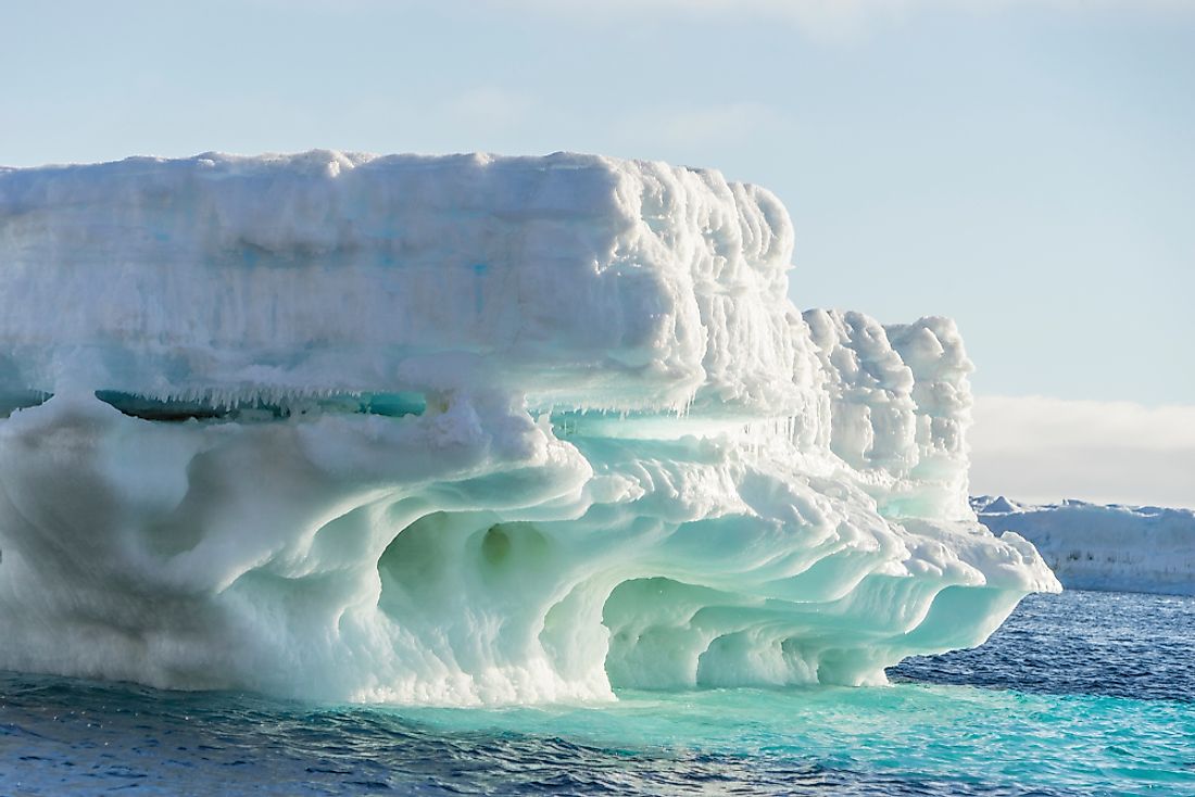 An iceberg in Antarctica. 