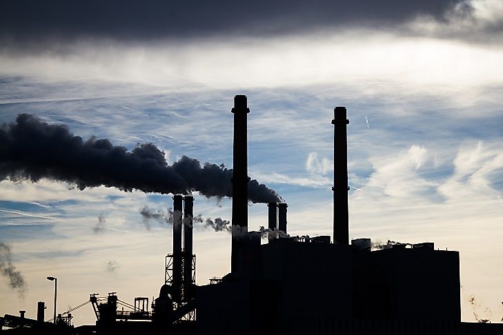 Fumes spew from the smokestacks at this coal-fired power plant in Utah.