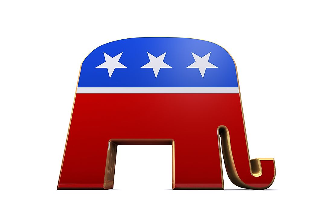 The symbol of the Republican party. Editorial credit: cowardlion / Shutterstock.com. 