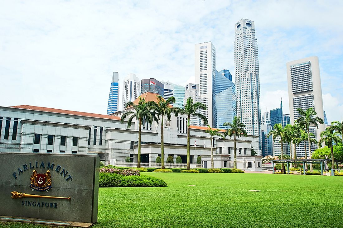 The Singapore parliament building. 