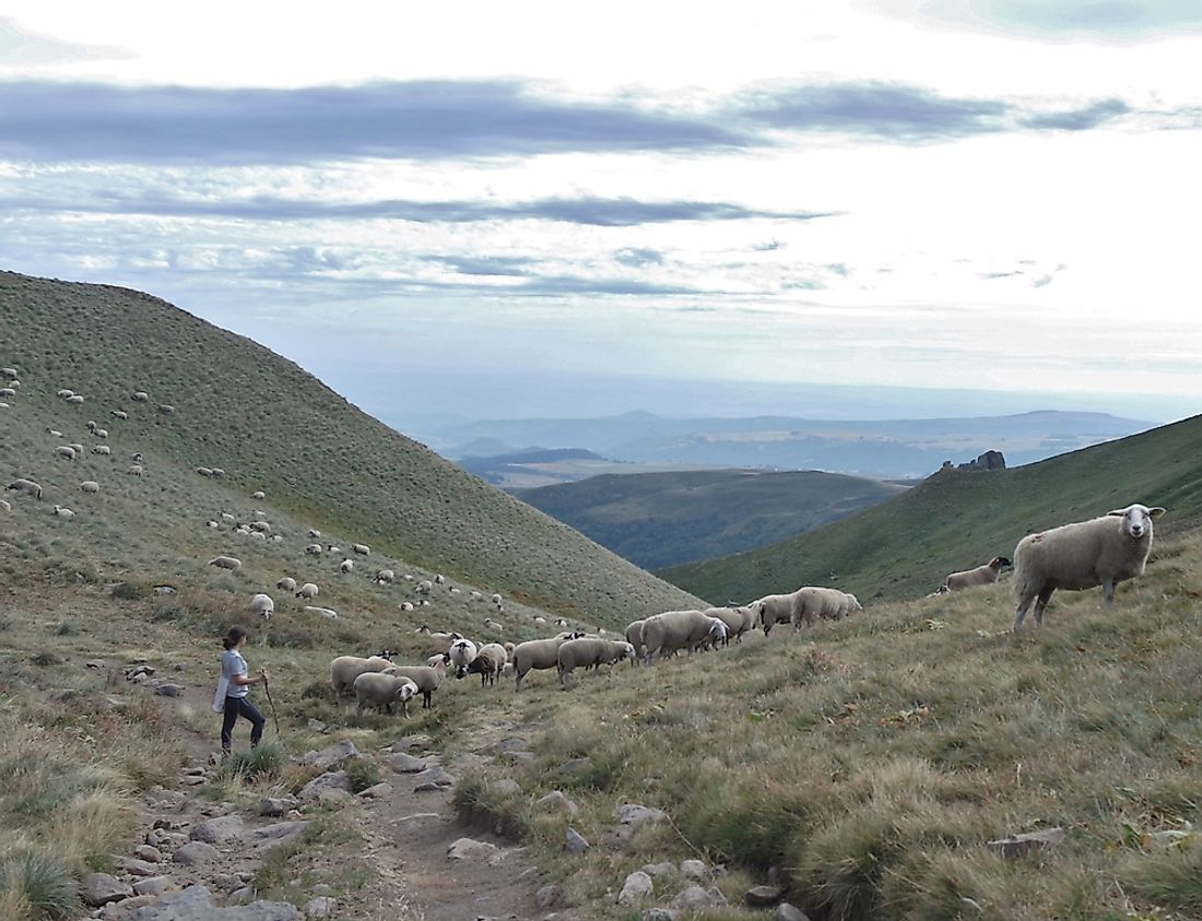 Auvergnat is spoken only in the small region of Auvergne, known for its mountainous pastures. 