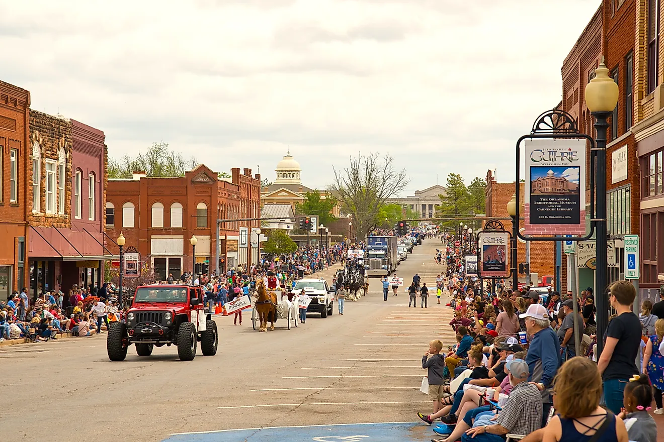 Celebration in Guthrie, Oklahoma. Image Credits: Andreas Stroh via Shutterstock