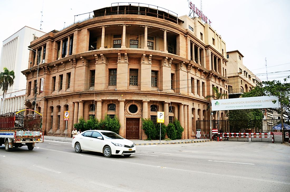 A street in Karachi, the financial capital of Pakistan. Editorial credit: APICE CREATIVE / Shutterstock.com. 