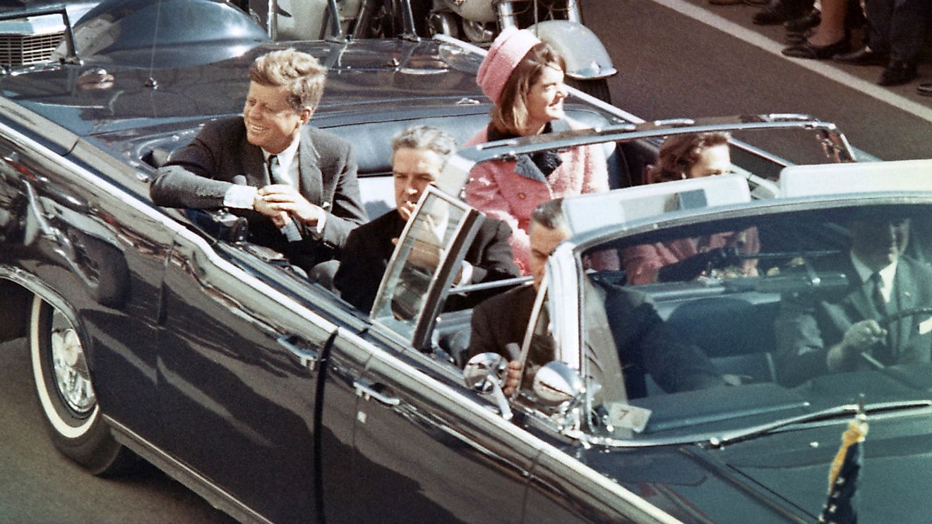 JFK was assassinated in November 1963 which sparked a lot of conspiracy theories.
