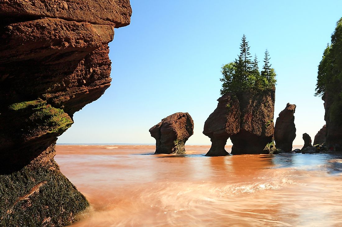 The famous Bay of Fundy. 