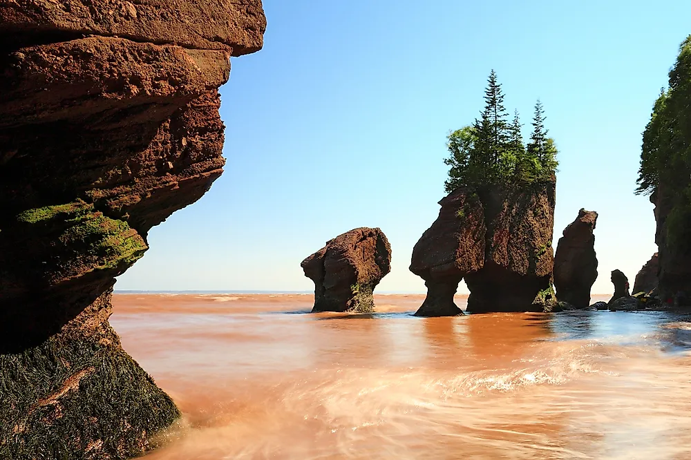 The famous Bay of Fundy.