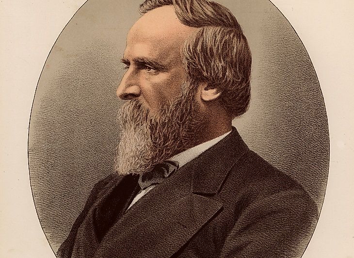 An 1880 portrait of Rutherford B. Hayes while he was still in the White House.